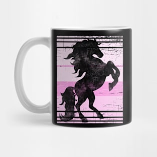 Pink Horse Retro Mug